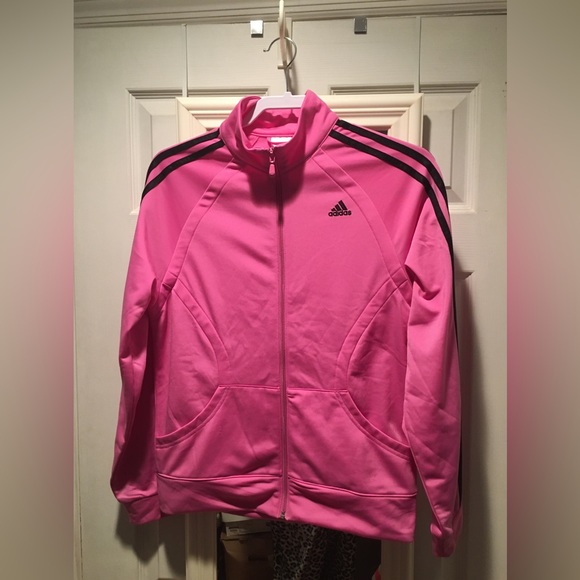 adidas Other Womens Pink Adidas Zip Up Jacket 0 Polyester Machine